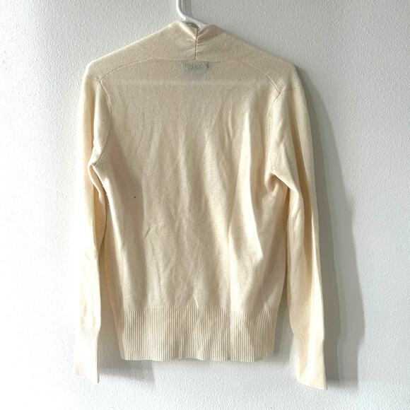 Sophia Cashmere Faux Wrap Sweater Size Medium - Picture 3 of 4